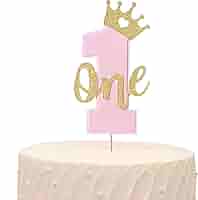 CAKE GIRLS GARAGE CLASSIC '67年1st One Cake Topper, One Year Old Cake Topper, Floral Cake